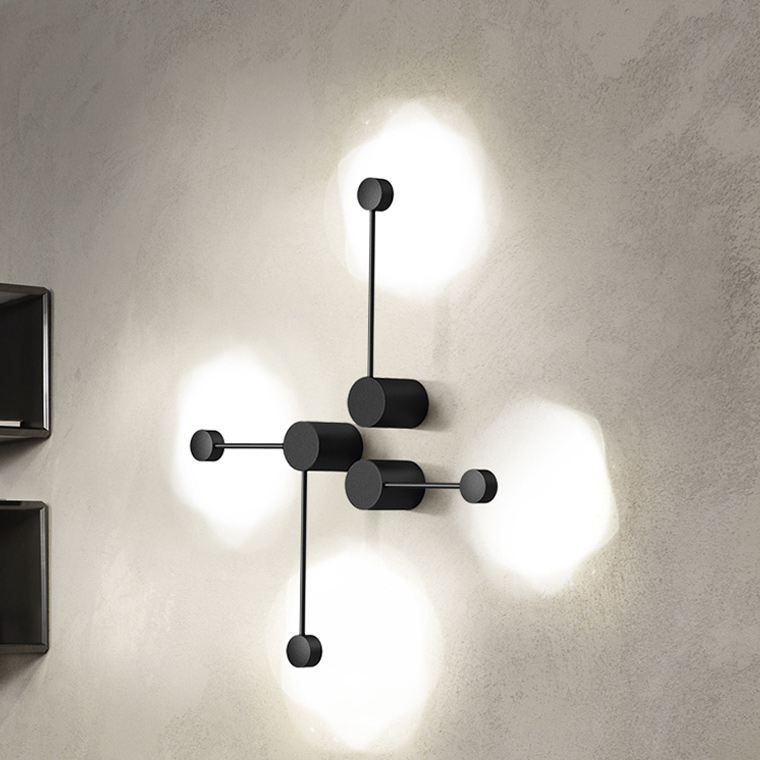 Бра Via Pin Wall Injection L41,5+29,5 Black by ImperiumLoft