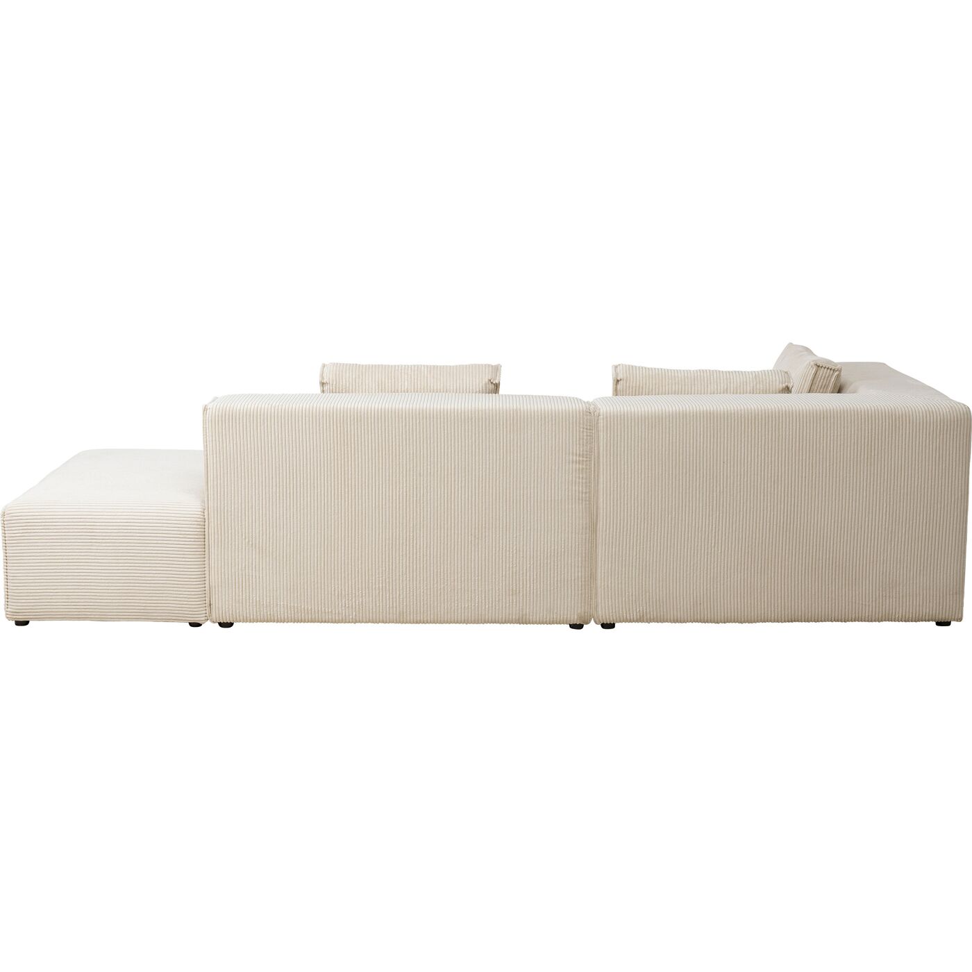 Диван левосторонний угловой Infinity Ottomane Cord Creme Left KARE 87401