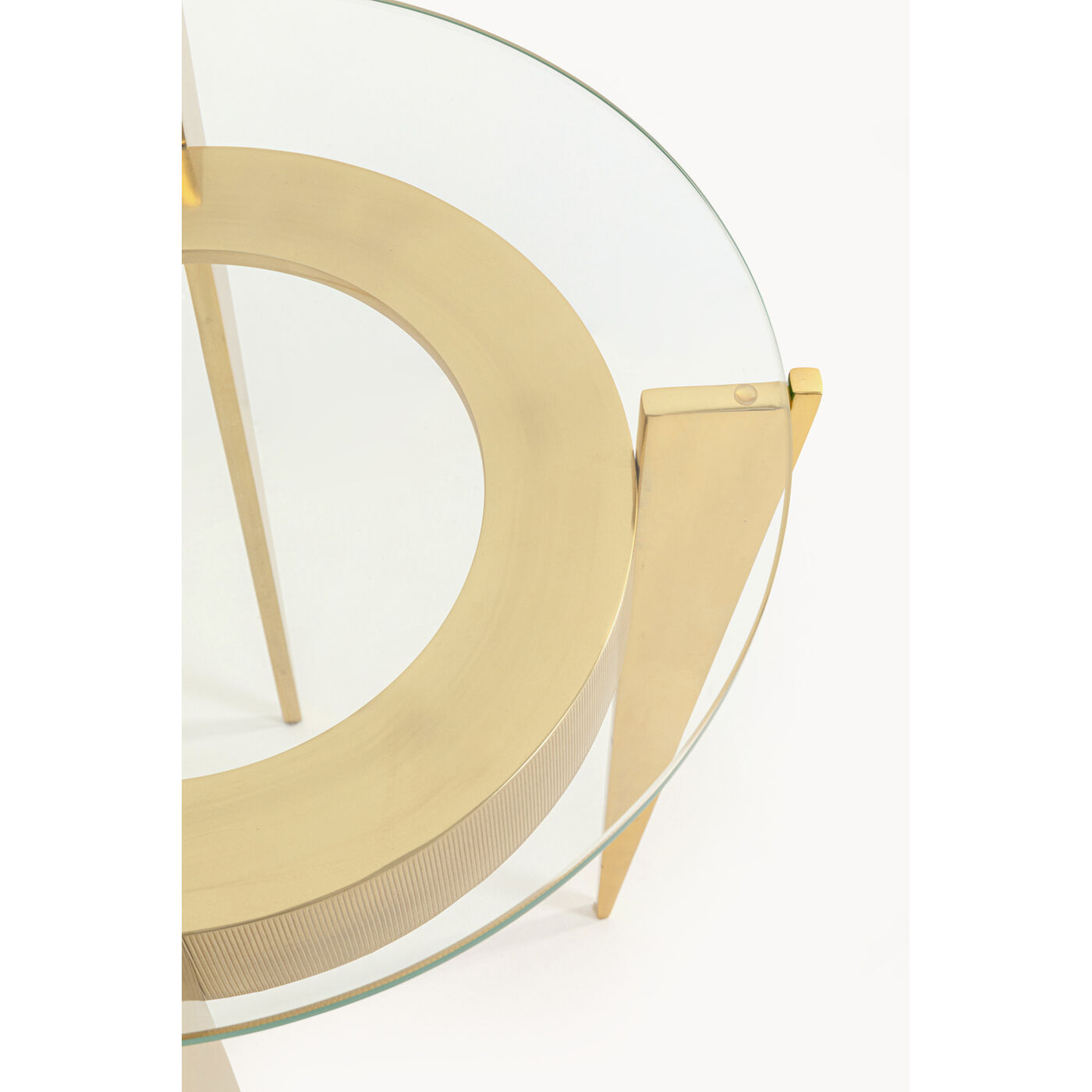 Стол приставной Nino Gold Ø45cm KARE 71289