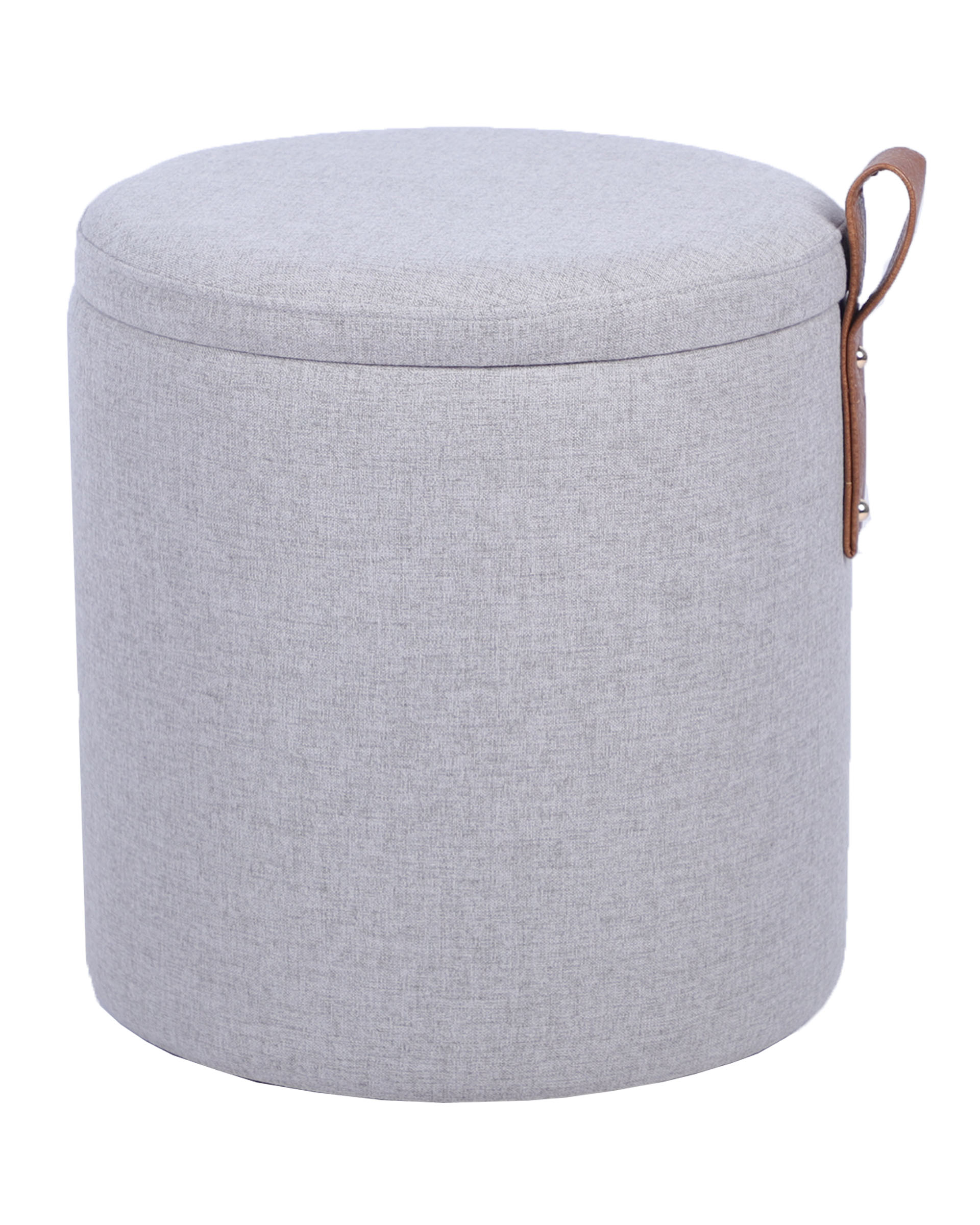 Пуф с ящиком Эркки рогожка XS серый Stool Group