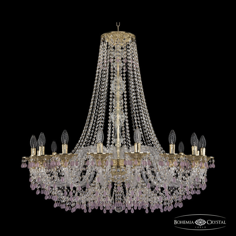 Подвесная люстра Bohemia Ivele Crystal 16110/16/360/h-95 G V7010