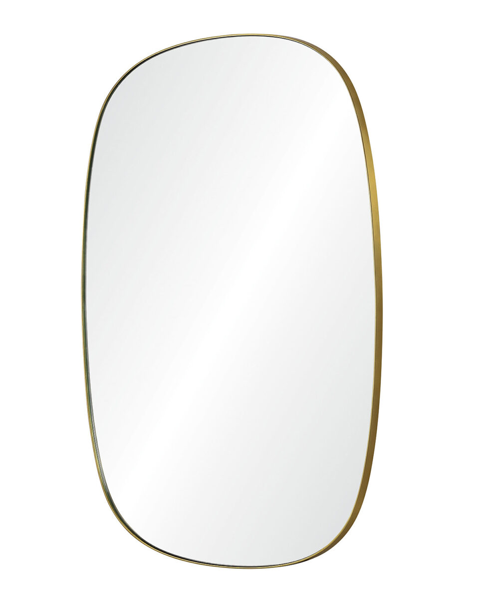 Золотое настенное зеркало Вейл Louvre Home DWM240331PND