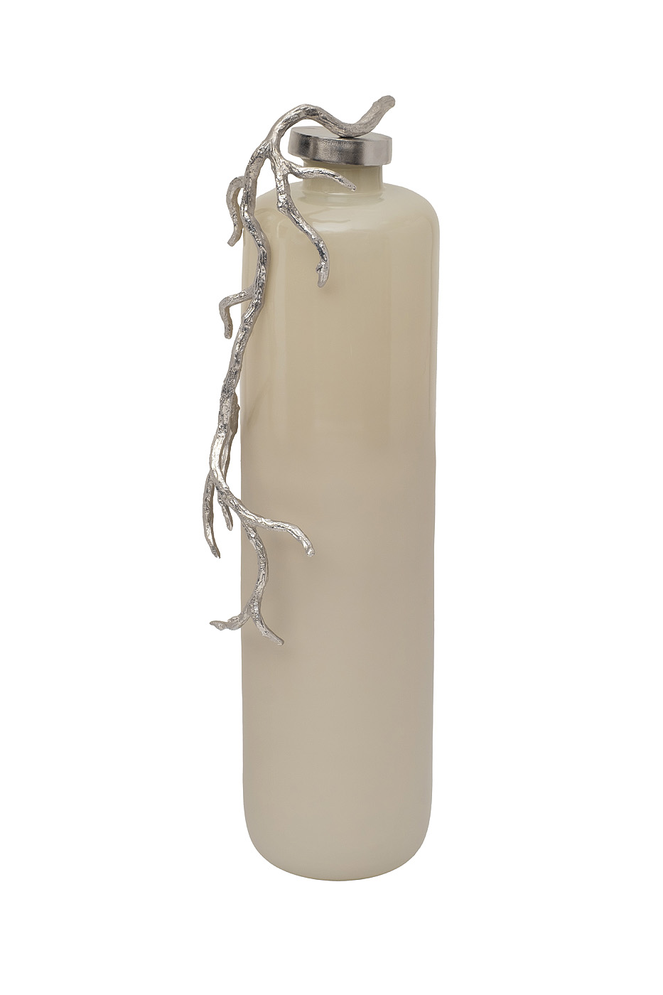 Ваза стеклянная с металлическим декором Garda Decor 71PN-52158