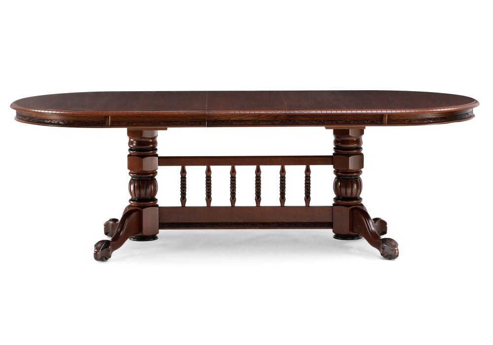 Стол деревянный Woodville Кантри 200(280)х107х79 орех / коричневая патина 450825