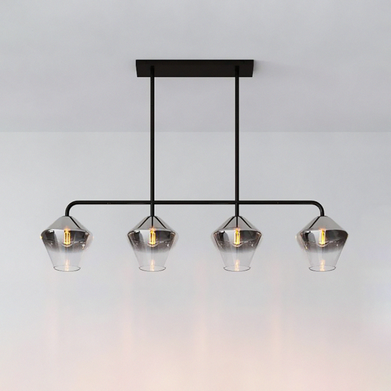 Реечный, рядный светильник CLOVE B Black Grey by ImperiumLoft