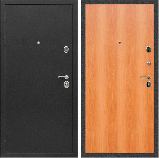 Дверь входная Graf Люкс ТП-70 Черный крокодил / МДФ 6 мм ПЭ Миланский орех