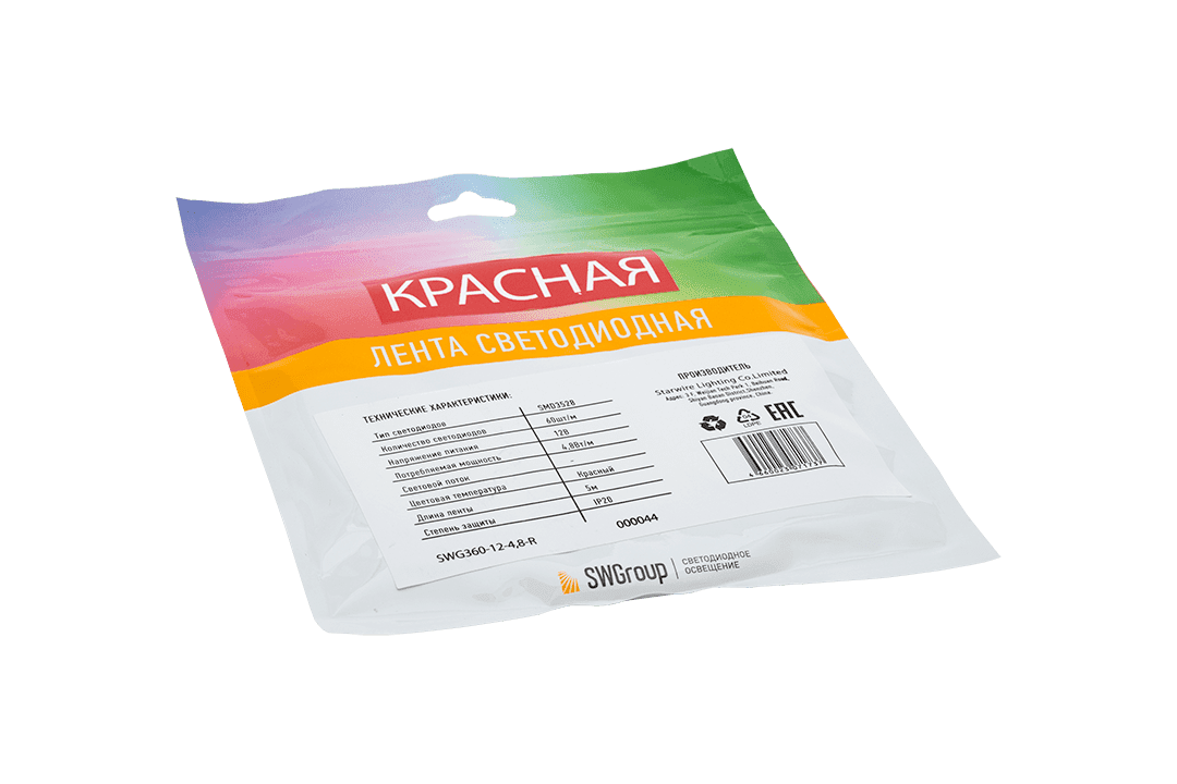 Лента светодиодная SWG SWG360-12-4.8-R