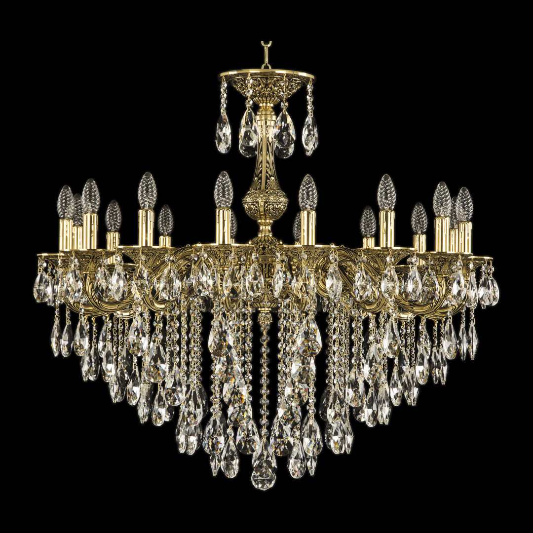 Люстра бронзовая с хрусталём 71102/16/300 B GB