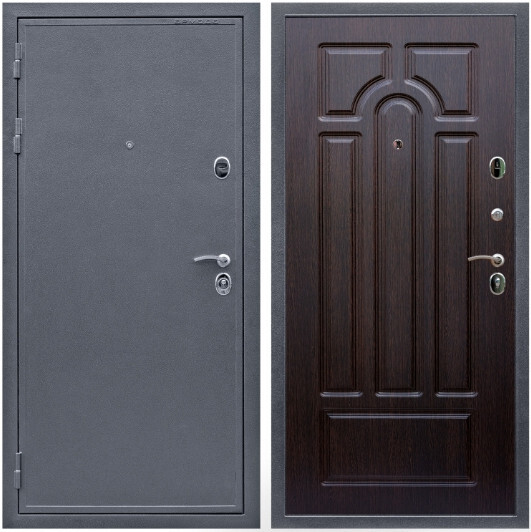 Дверь входная Graf Престиж Антик серебро / МДФ 6 мм ФЛ-58 Венге