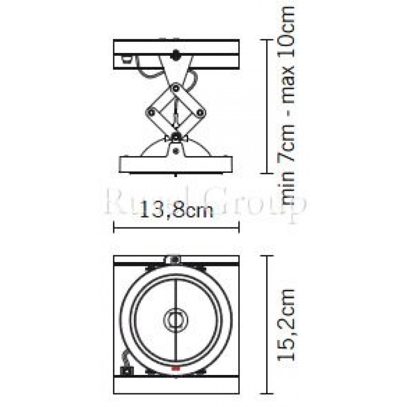 Встраиваемый светильник Fabbian Zen D67 L37