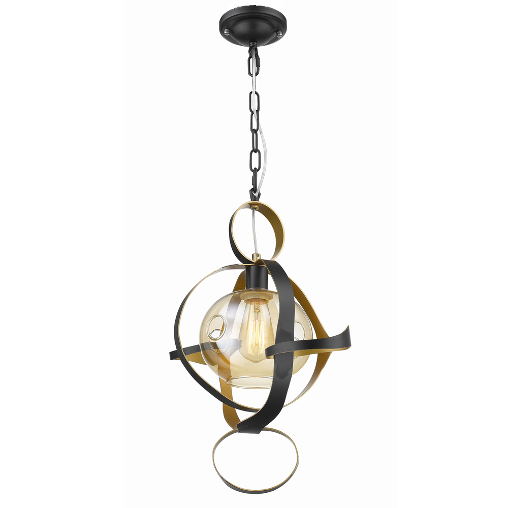 Подвесной светильник Delight Collection P68057S black/gold