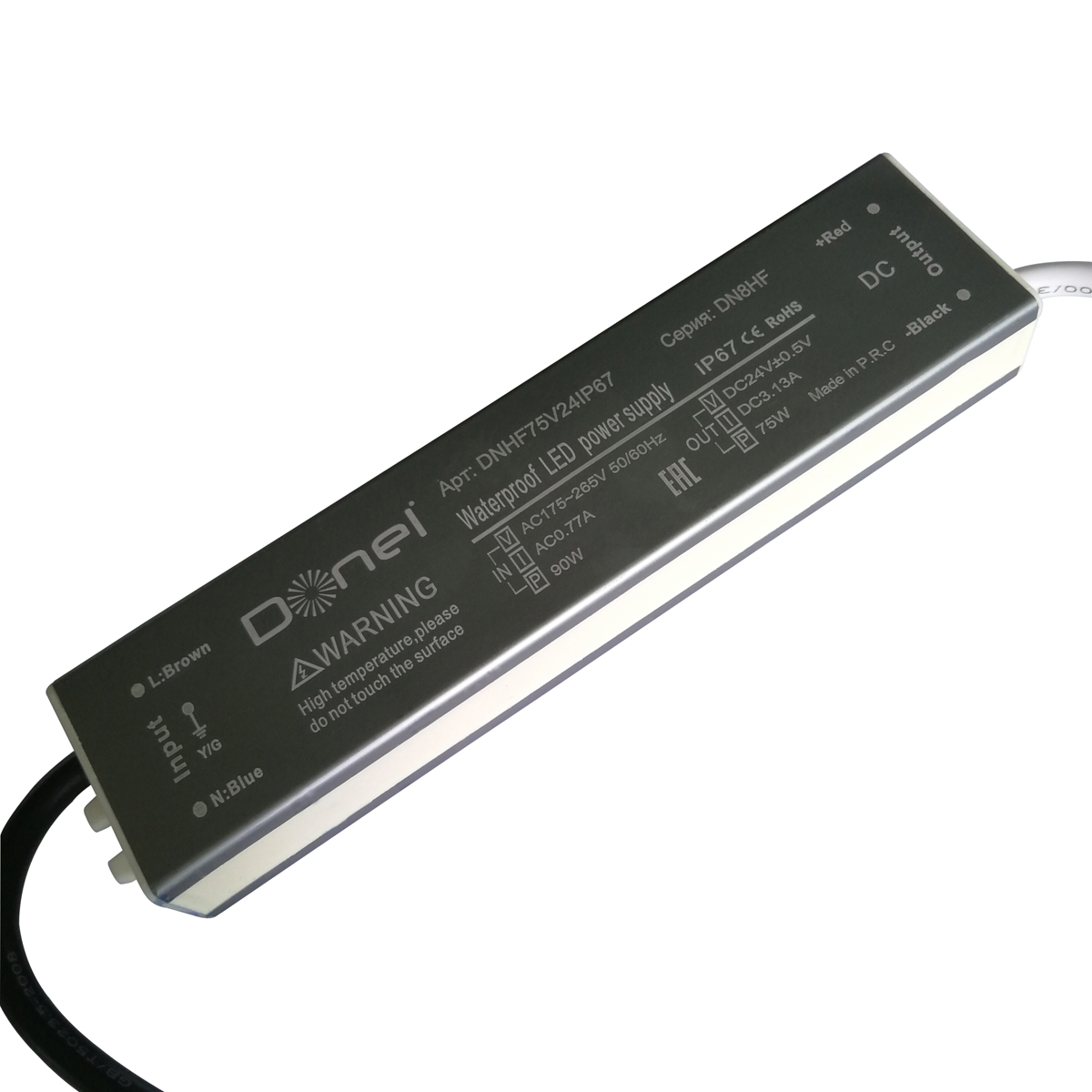 Блок питания для светодиодной лентыт Donolux DNHF75V24IP67