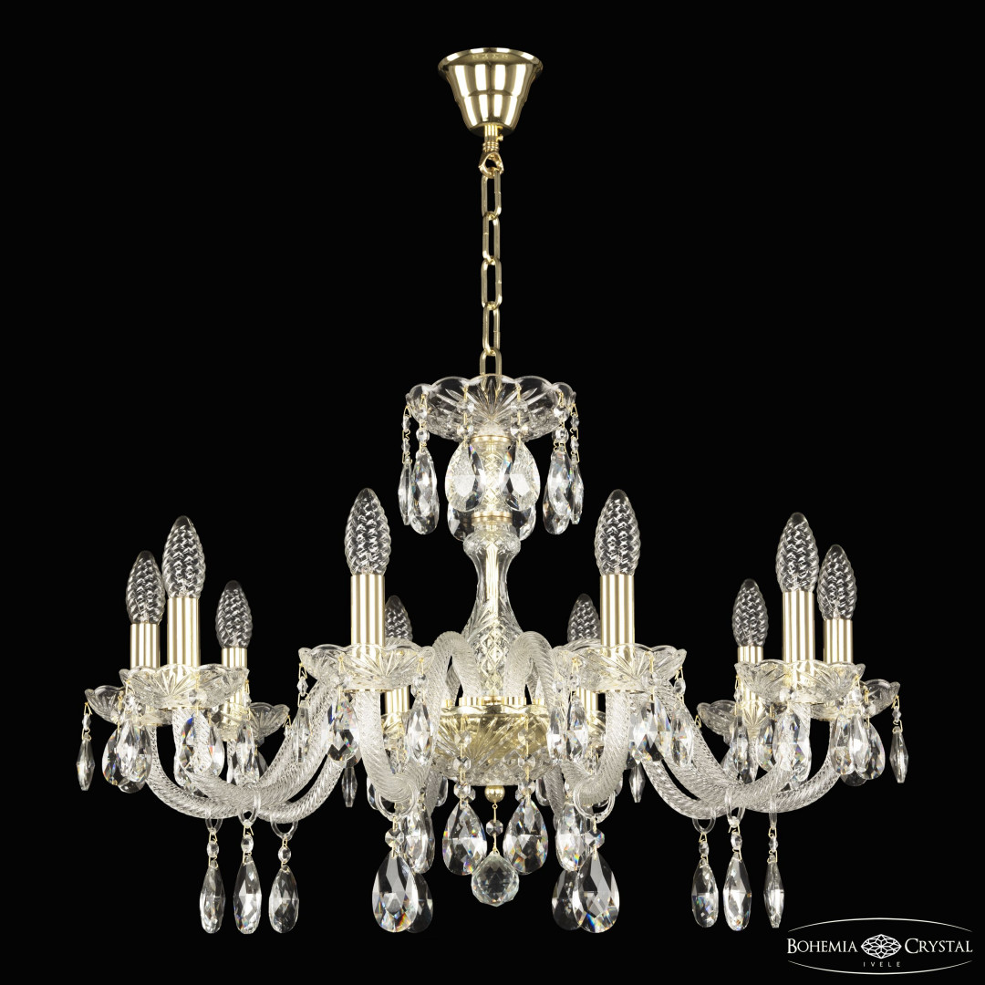 Люстра хрустальная 117/10/240 G Bohemia Ivele Crystal