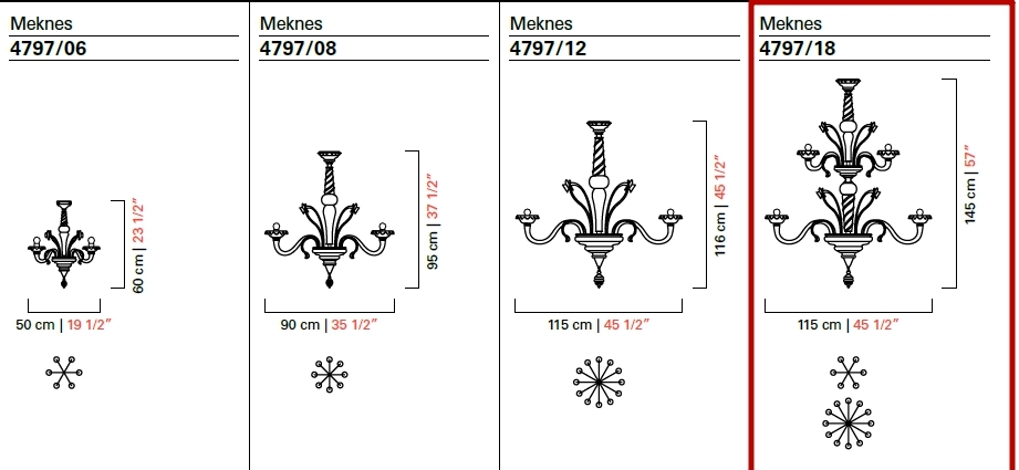 Люстра Barovier & Toso 4797/18