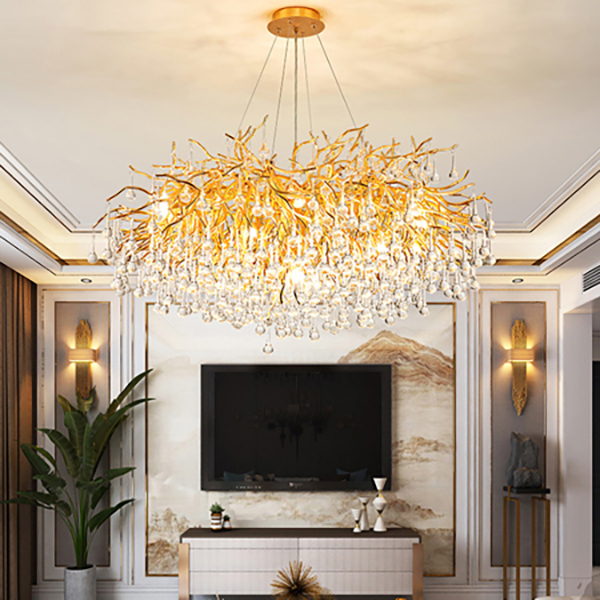Люстра Droplet Chandelier circle D100 by ImperiumLoft