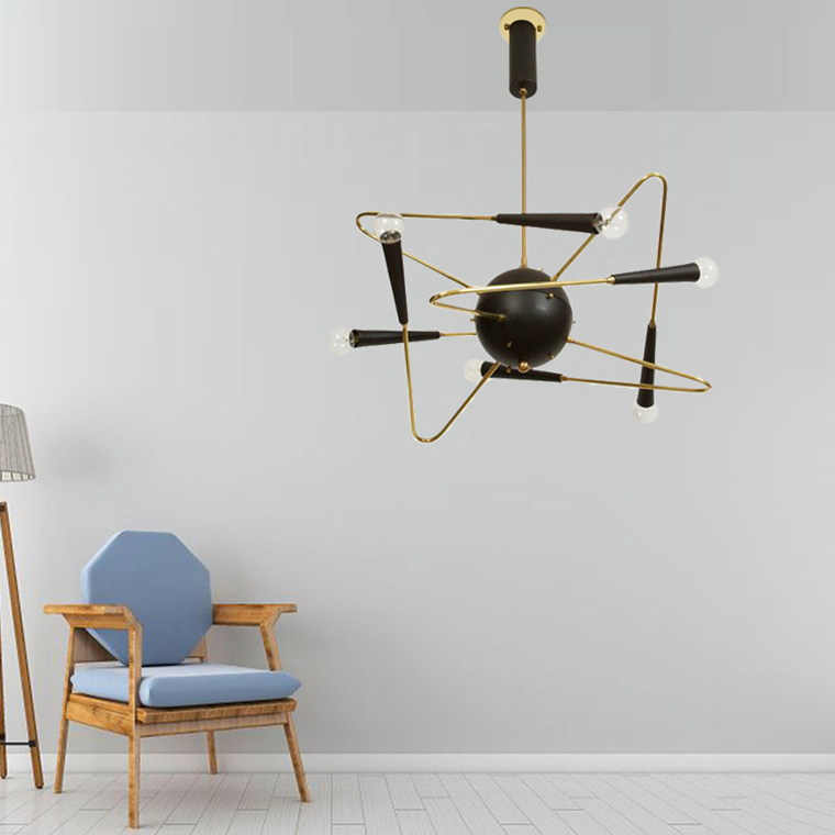 Дизайнерская люстра STARFALL Black by ImperiumLoft