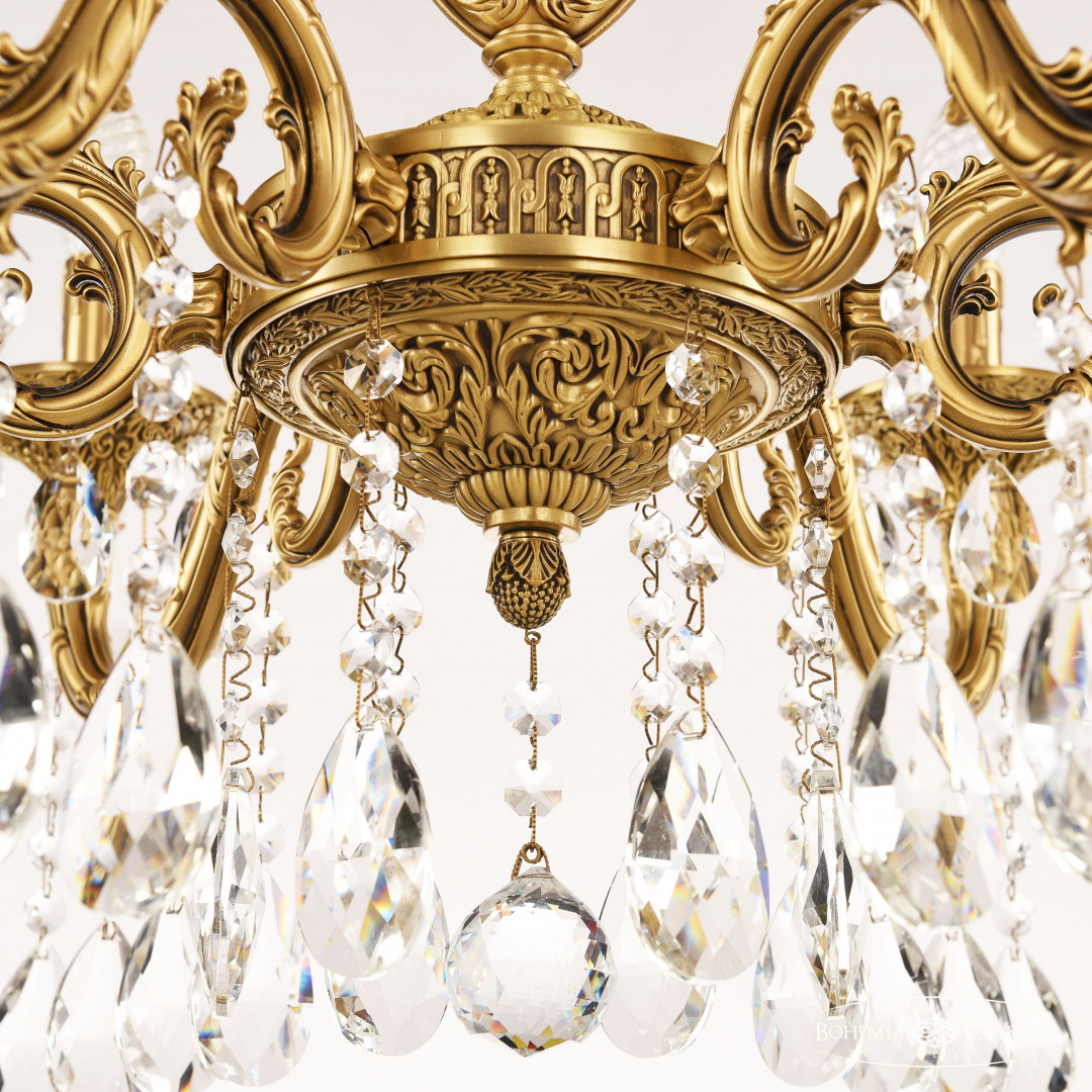 Люстра бронзовая с хрусталём 71301/6/210 A FP