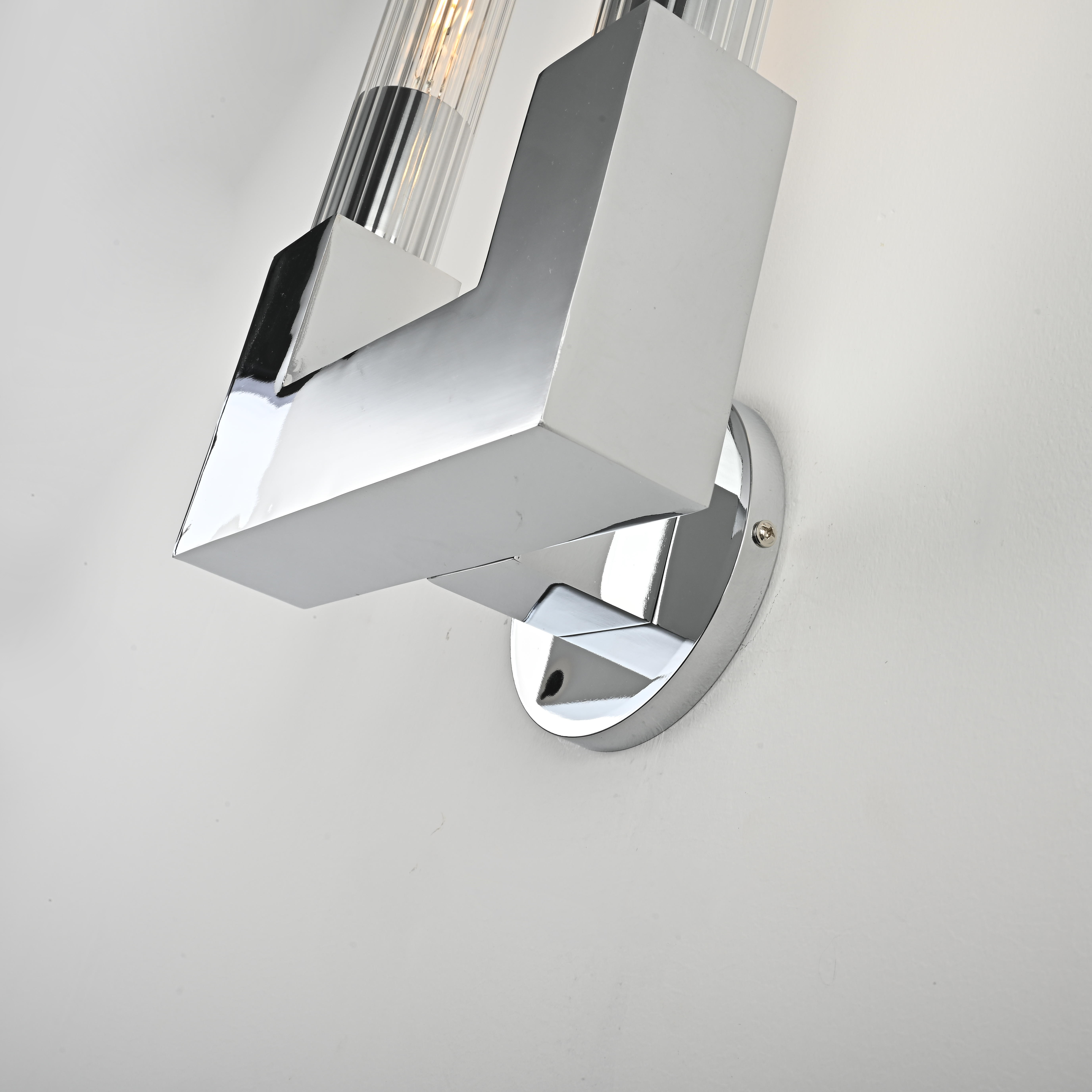 Бра Rh Cannelle Wall Lamp Double Sconces Chrome By Imperiumloft