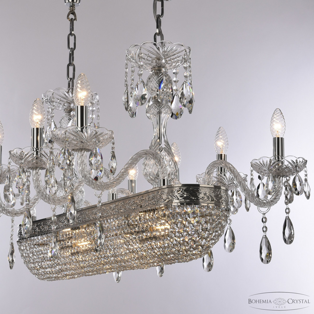 Люстра хрустальная 1452/8/195/800 Ni Bohemia Ivele Crystal