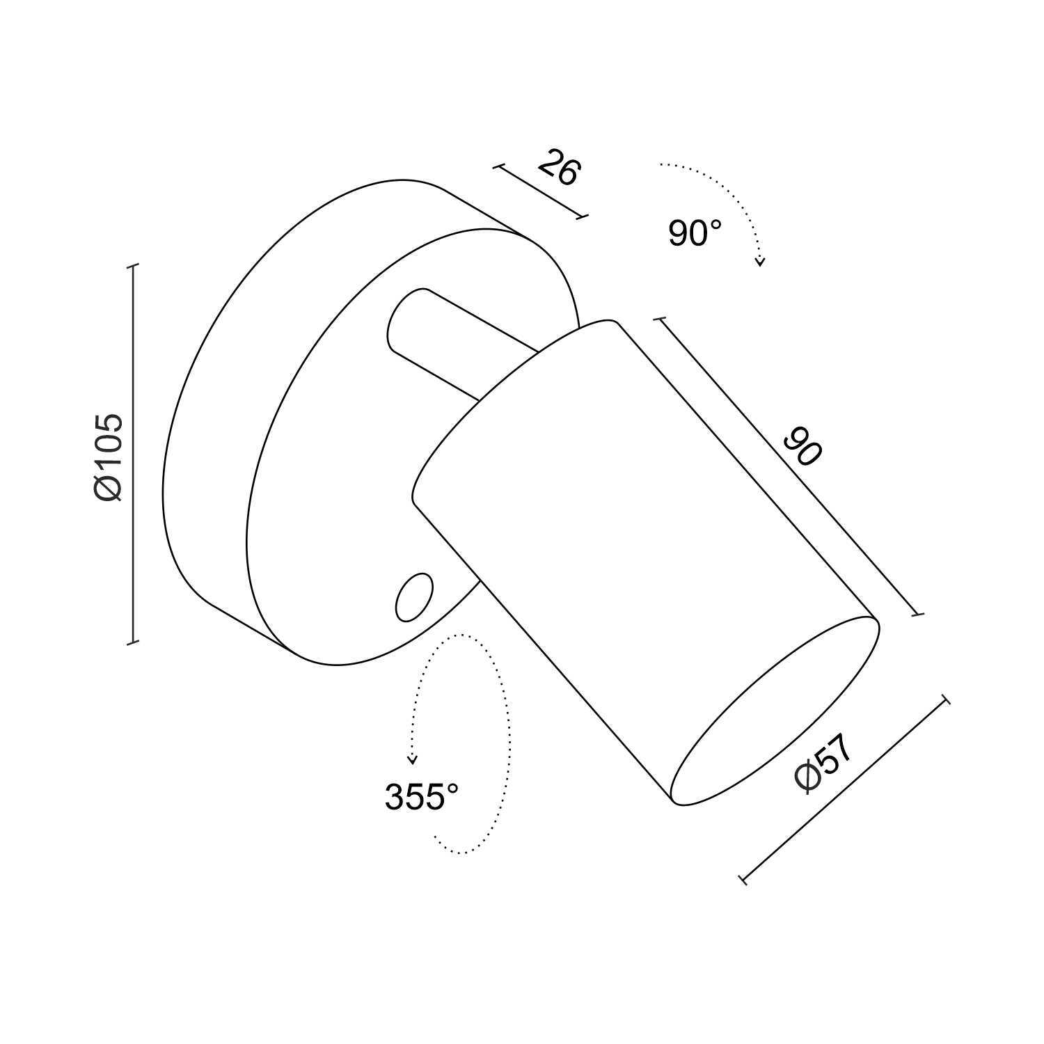 Настенный светильник под сменную лампу Ledron MJ-1192 White