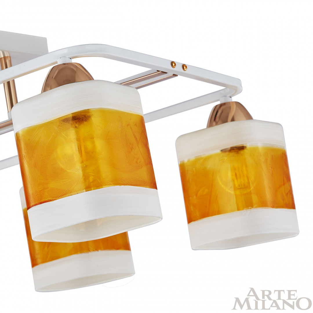 Люстра с плафонами 322008/4 WH+FG Arte Milano