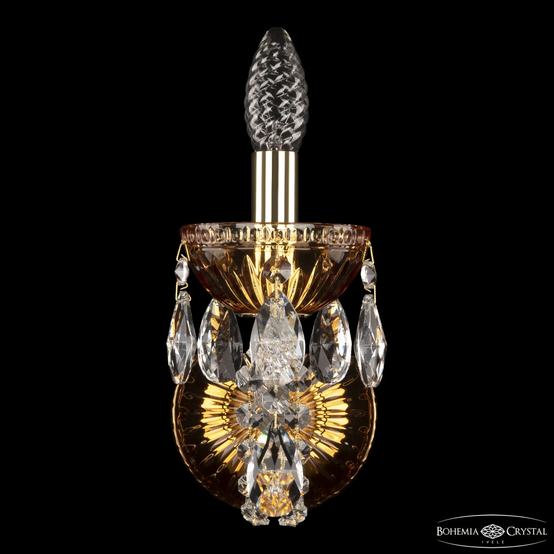 Бра 5402B/1/141 G Amber/M-1G Bohemia Ivele Crystal