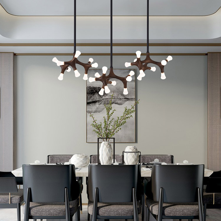 Потолочный светильник SANTANA L18 Dark brown by ImperiumLoft