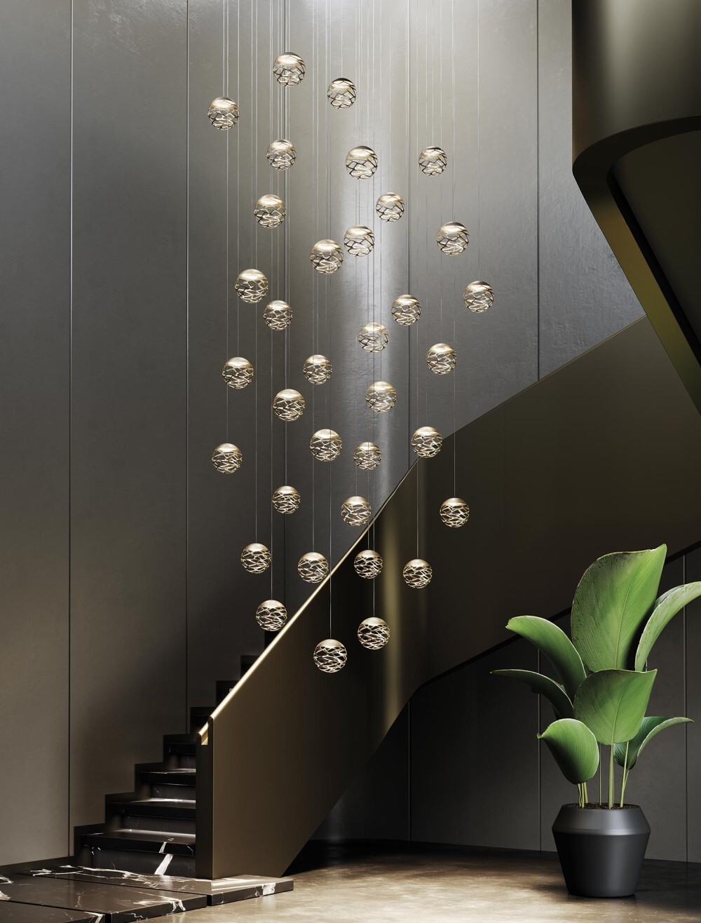 Подвесной светильник Lodes Kelly Cluster Champagne 147016