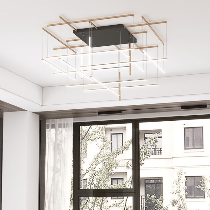 Потолочная люстра INLET E Black by ImperiumLoft