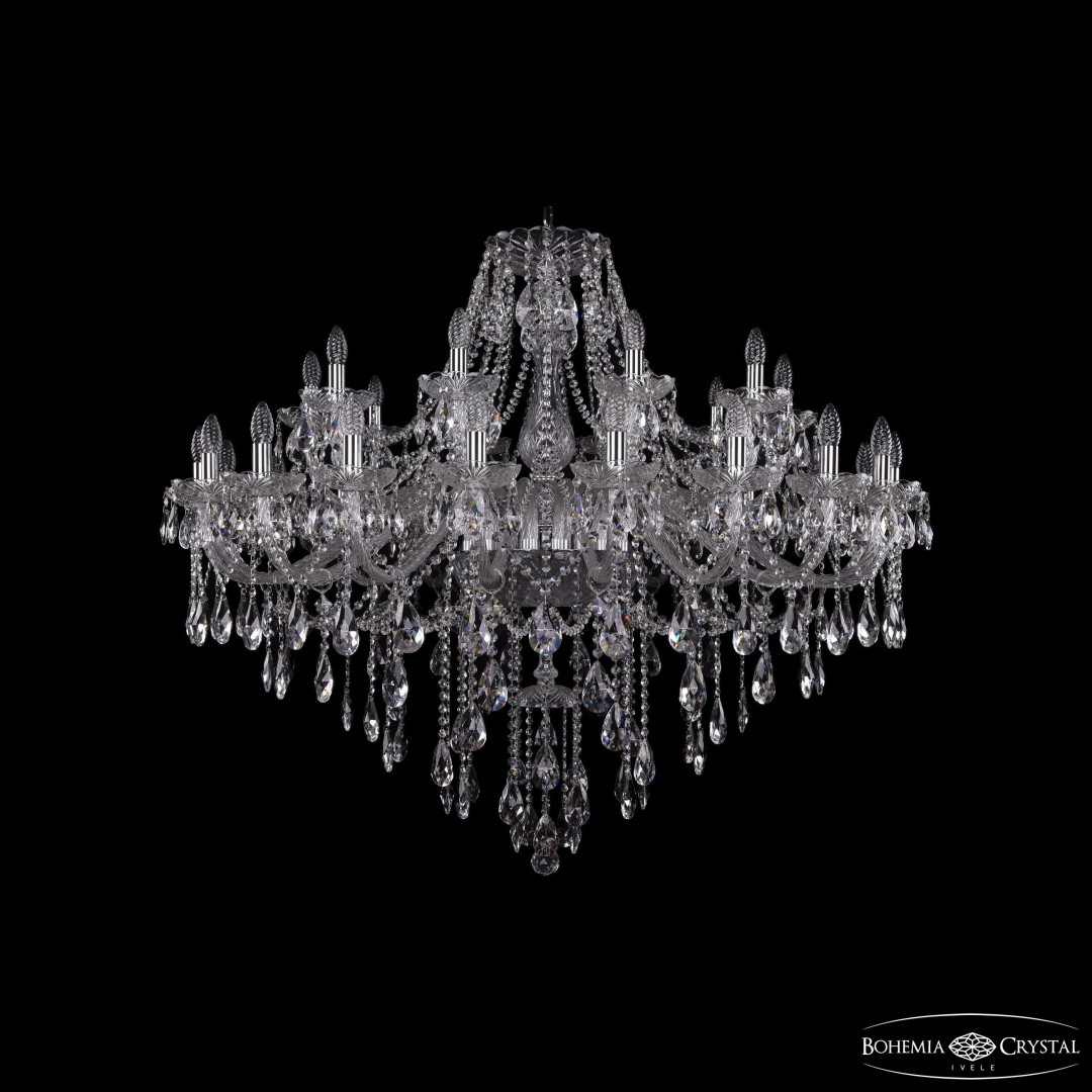 Люстра хрустальная 1415/20+10/460 Ni