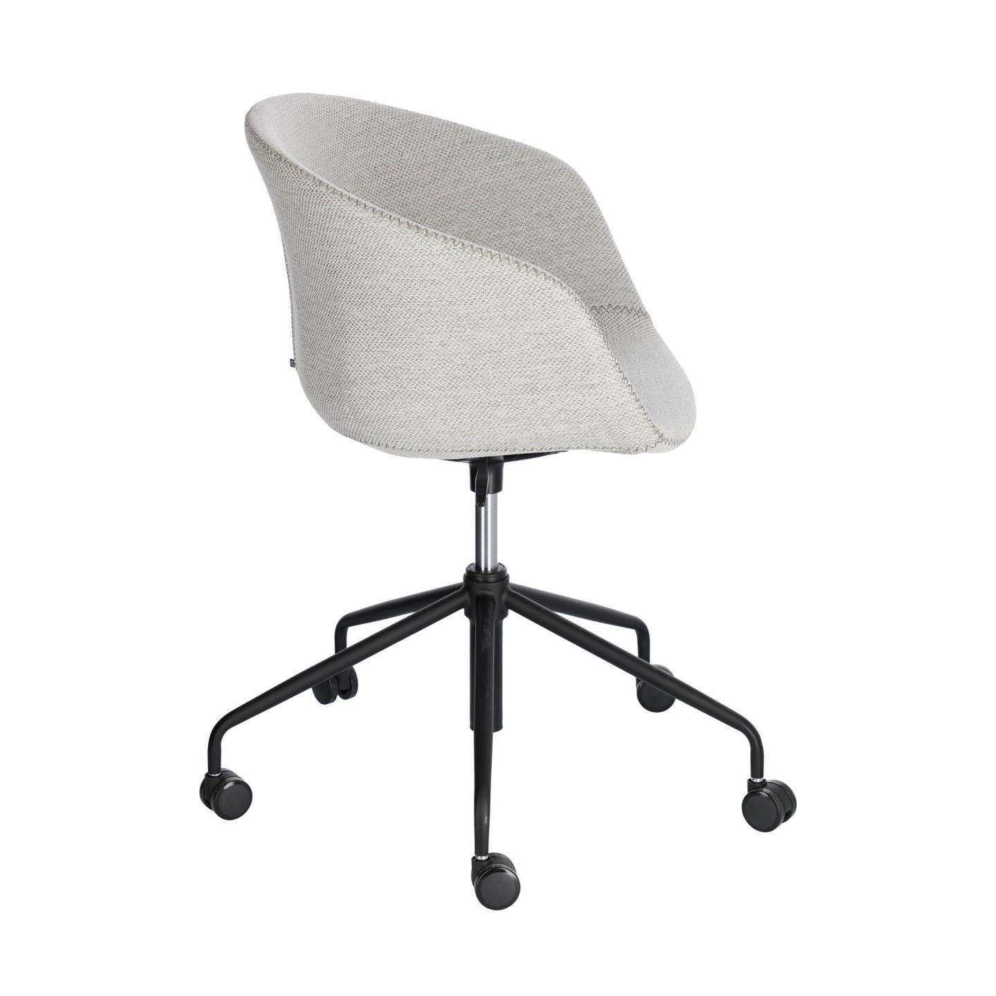 Офисный поворотный стул Yvette светло-серый La Forma (ex Julia Grup)