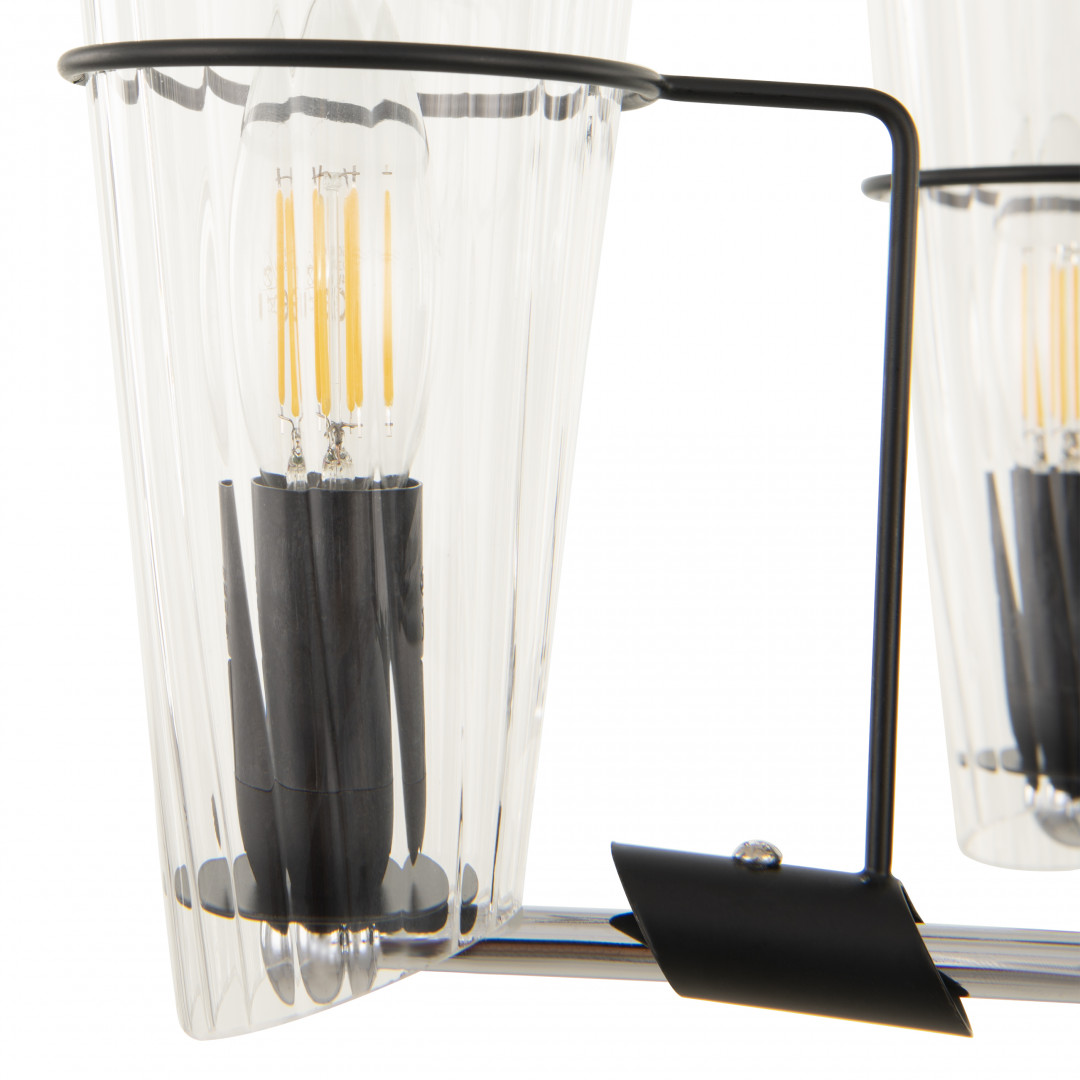 Люстра с плафонами 328107/3 CR.BK Arte Milano