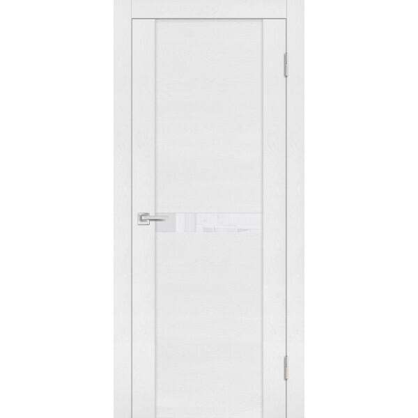 Межкомнатная дверь Graf PST-3 белоснежный лакобель белый ясень (1900 х 600)