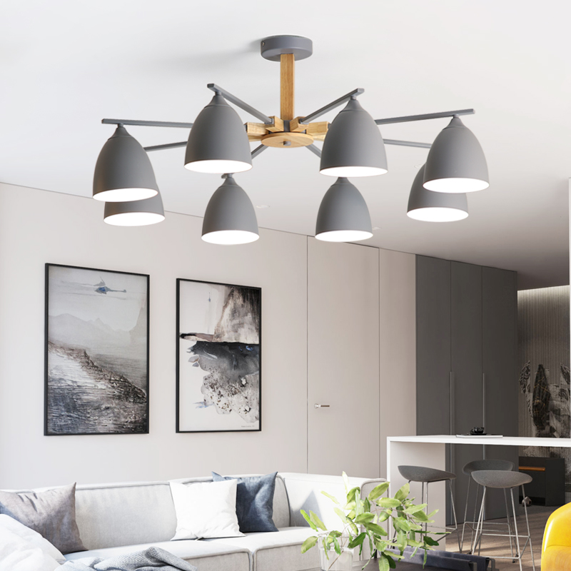 Потолочная люстра NOA 6 Gray by ImperiumLoft