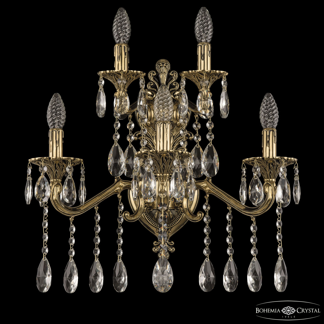 Бра бронзовые с хрусталём 7202B16/3+2/210 A GB