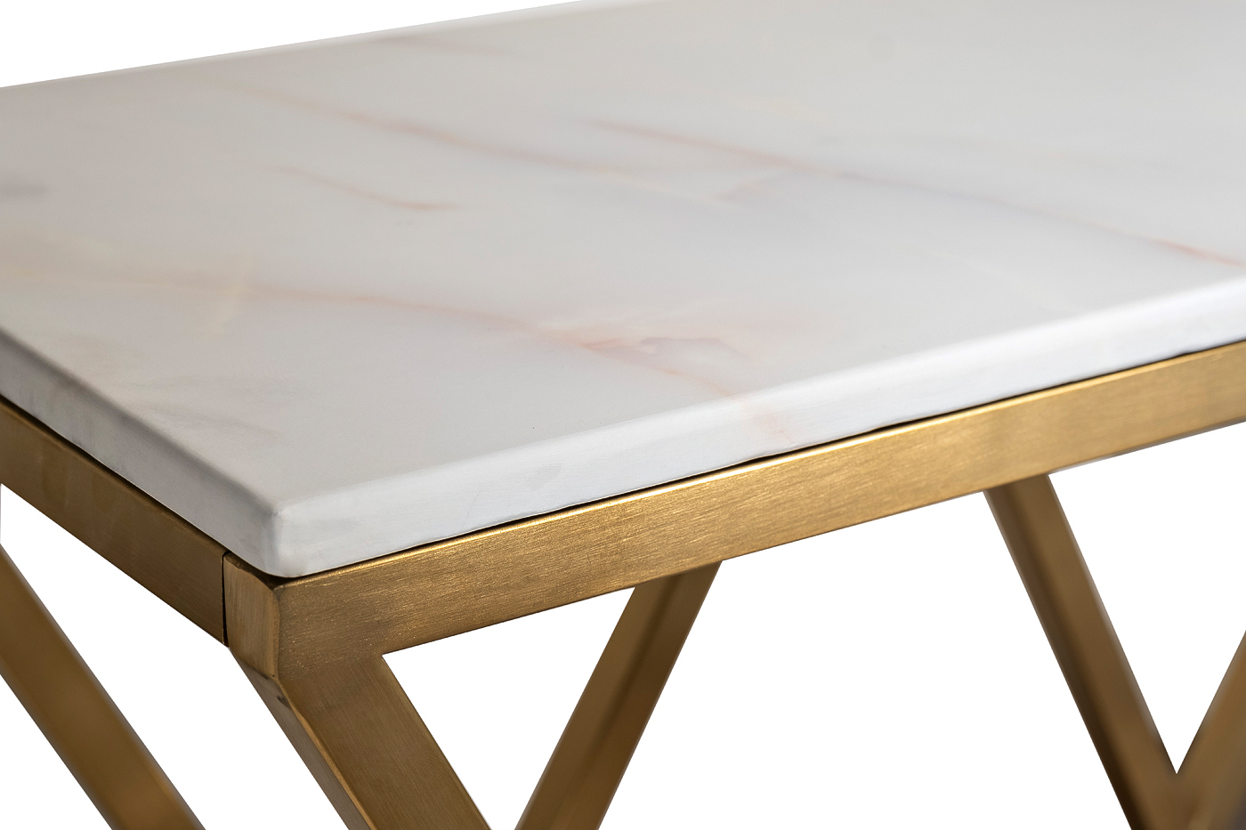 Консоль искусственный белый мрамор/мат.золото Garda Decor 47ED-CST026/80GOLD