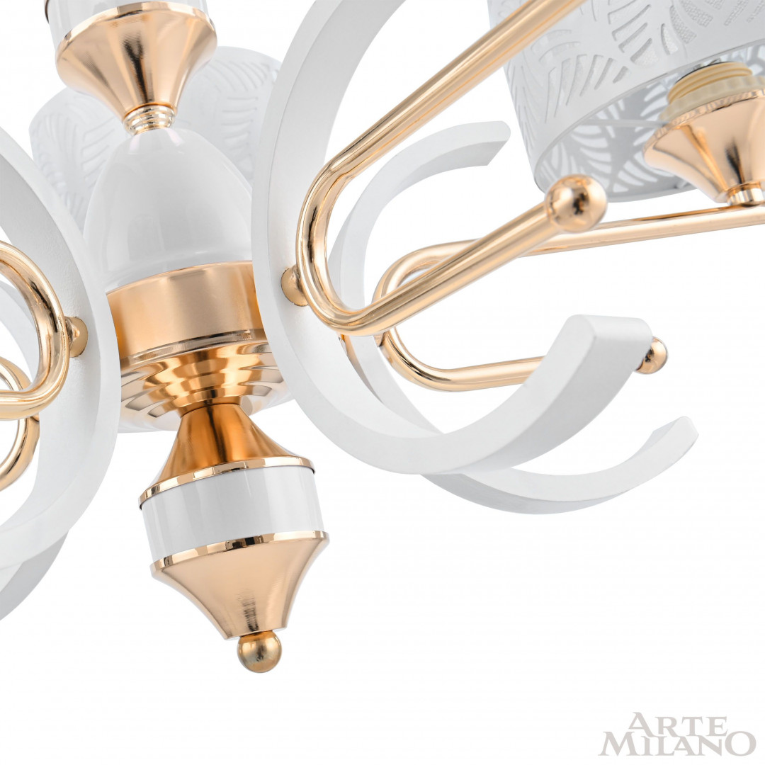 Люстра подвесная с плафонами 302097/6 Wh/Gd Arte Milano