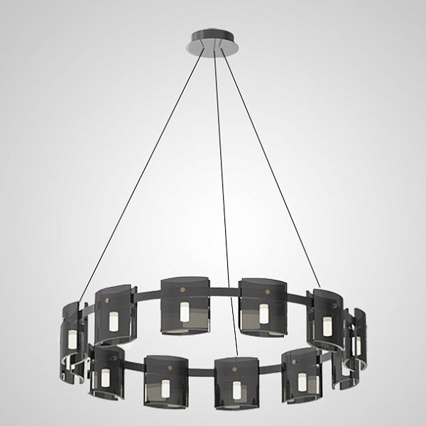 Подвесная люстра JANICE D100 Black Grey by ImperiumLoft