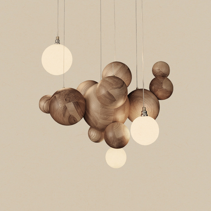 Подвесной светильник HELSING Light brown by ImperiumLoft