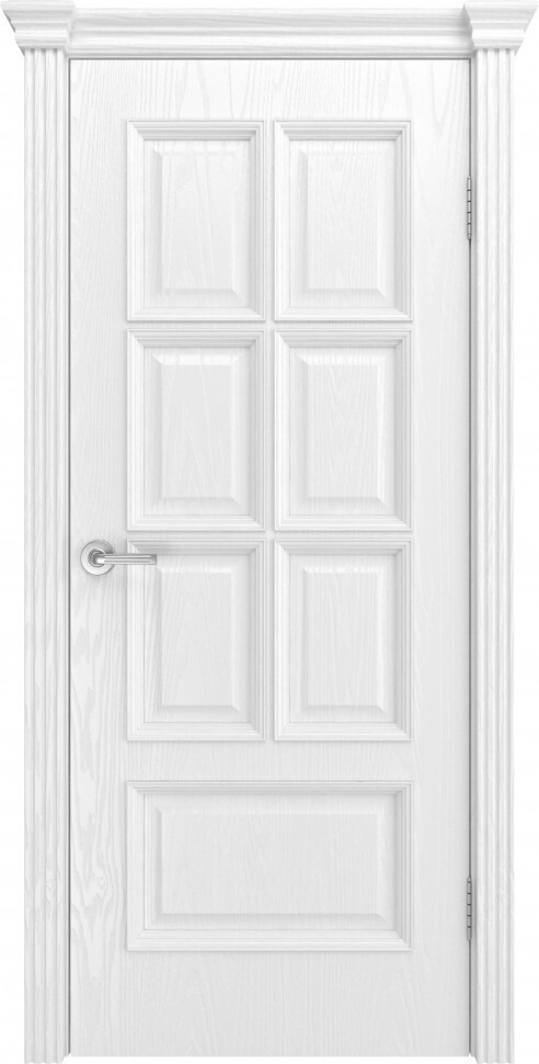 Межкомнатная дверь Graf Фрейм 10 Ясень белоснежный (2000 х 600)