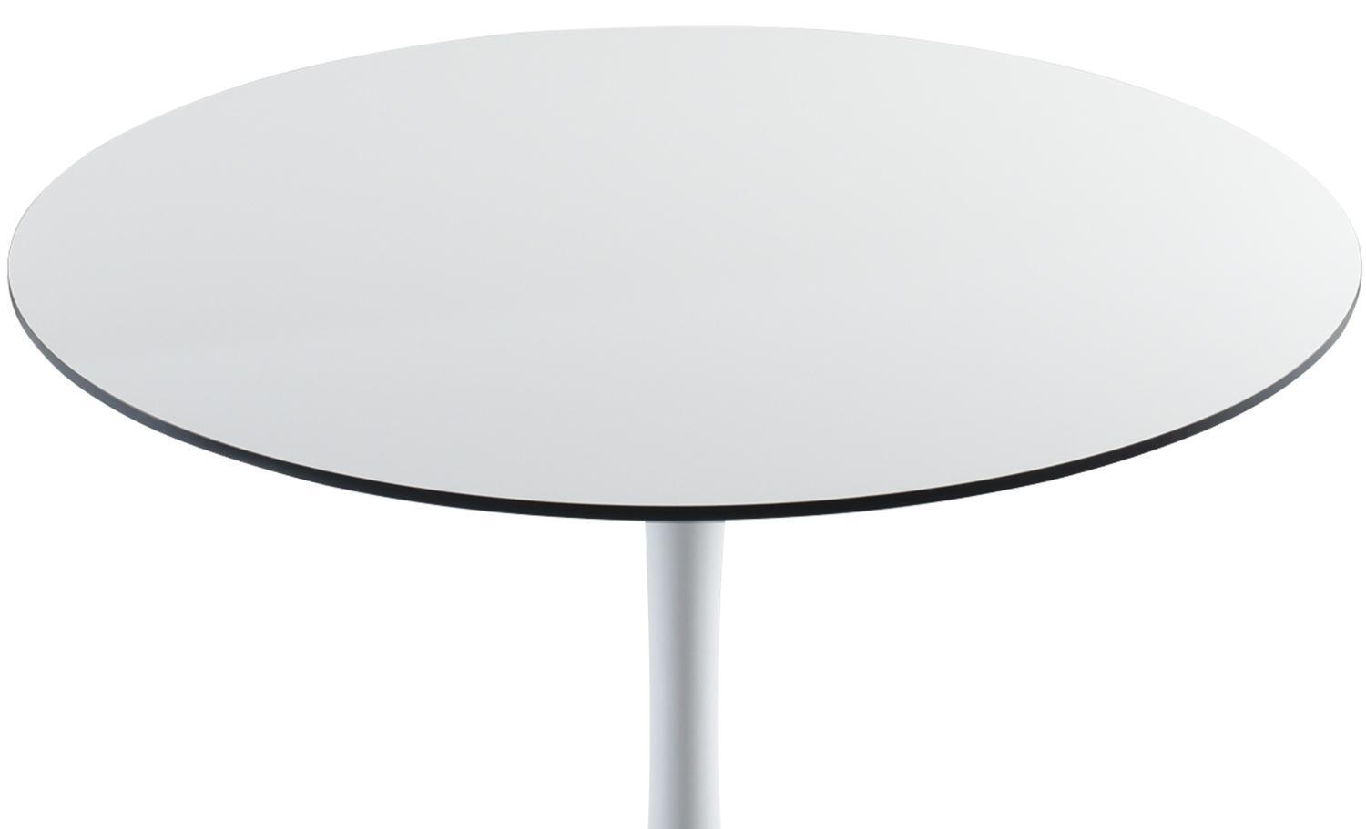 Стол Tulip белый с чёрным, 90см Bradex Home FR 0427