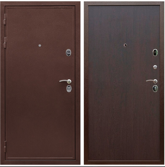 Дверь входная Graf Престиж Антик медь / МДФ 6 мм ПЭ Венге