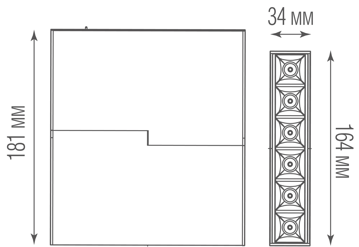 Светодиодный светильник для магнитного шинопровода Donolux DL18786NW12WM
