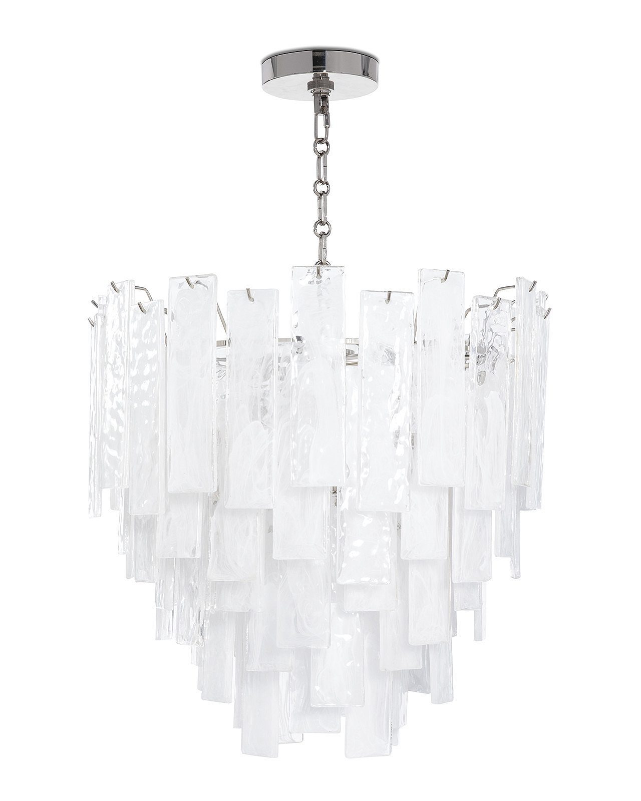 Серебряная люстра Рейнар Louvre Home JJ10211-8D polished nickel