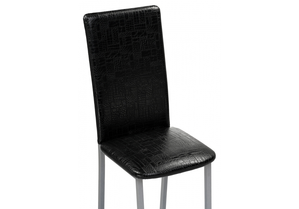 Стул Woodville Bozanak черный крокодил / светлый мусс 454009