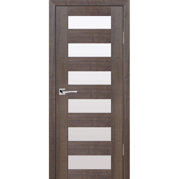 Межкомнатная дверь Graf PS-35 белый сатинат Орех пасадена (1900 х 600)