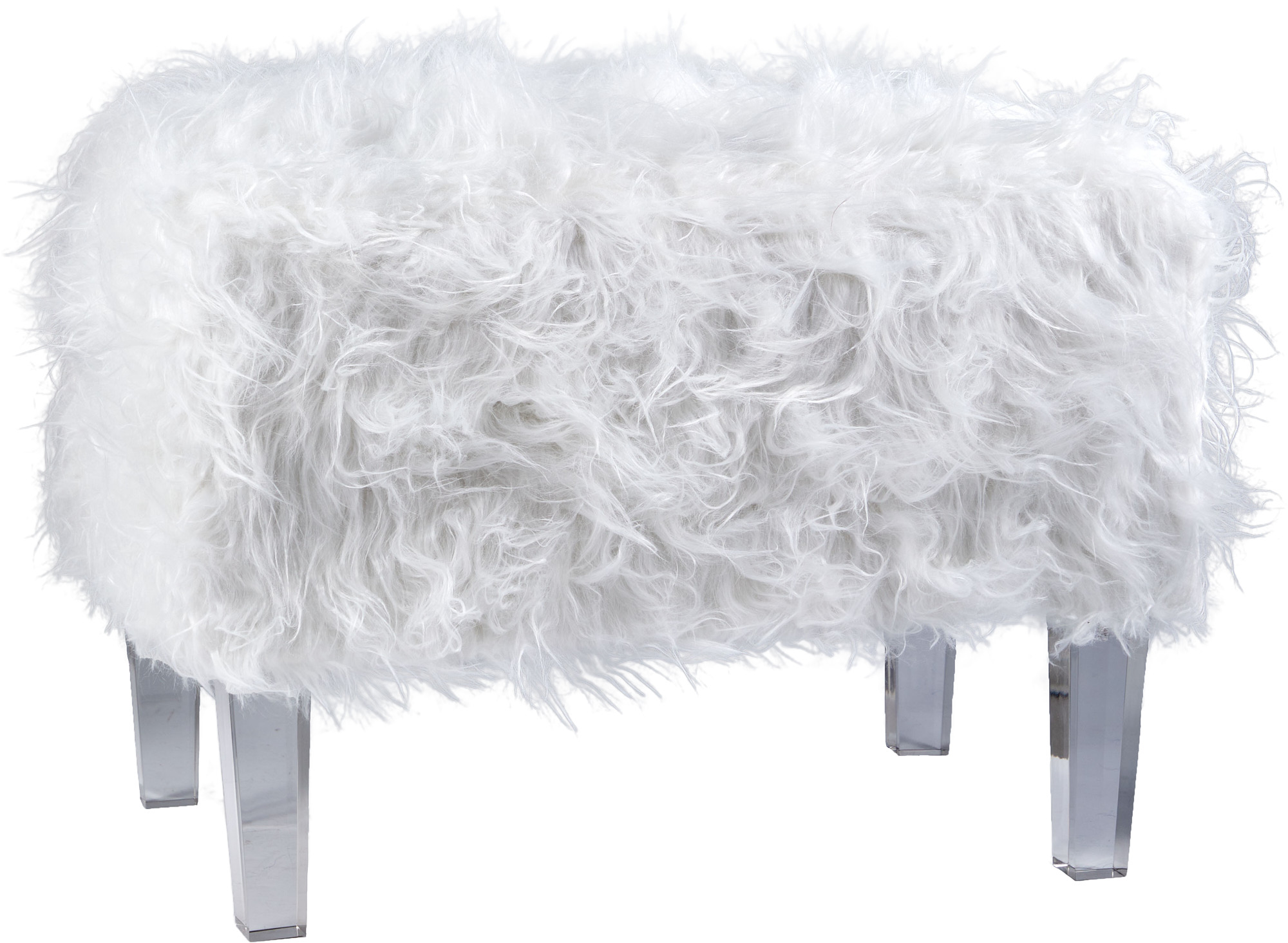 Банкетка с меховым ворсом Glasar 49-330