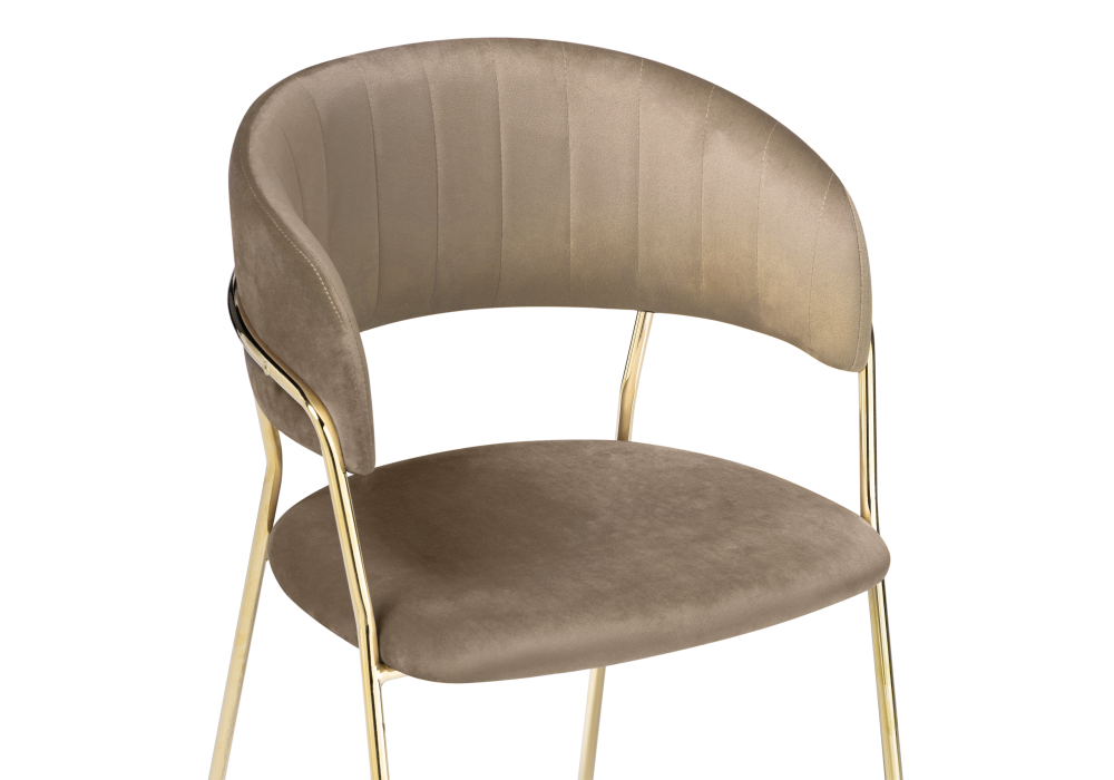 Стул Woodville Kamelia cappuccino / gold 15318