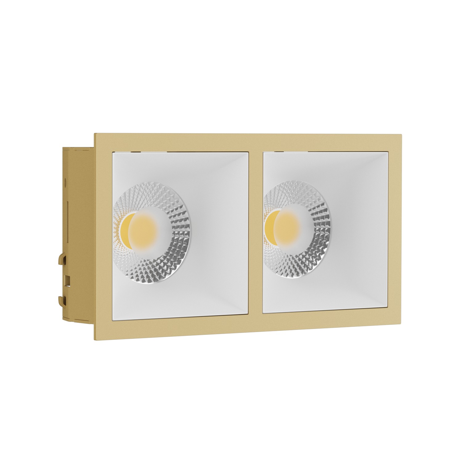 Встраиваемый светильник под сменную лампу Ledron RISE KIT2 Gold-White