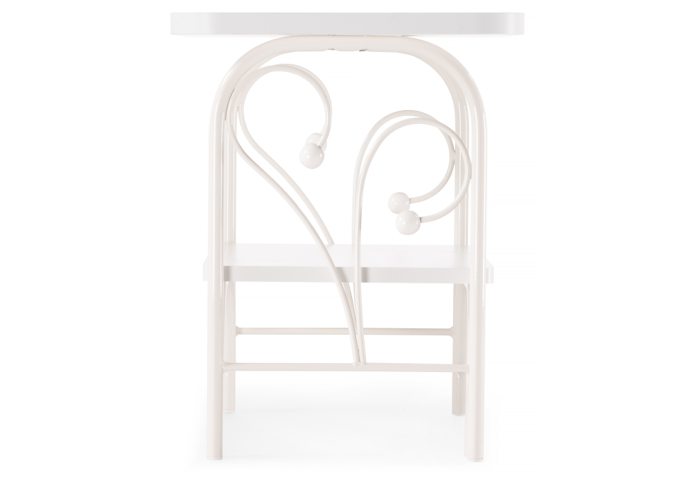 Тумба прикроватная Woodville Клео 2 белая / белая 446220